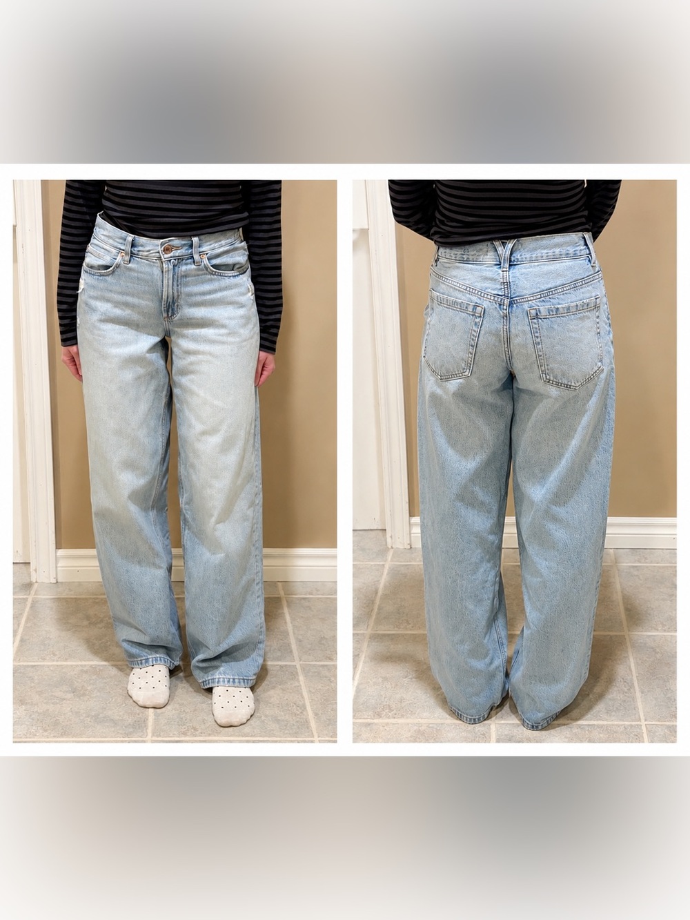 Garage - light wash baggy jeans size 23